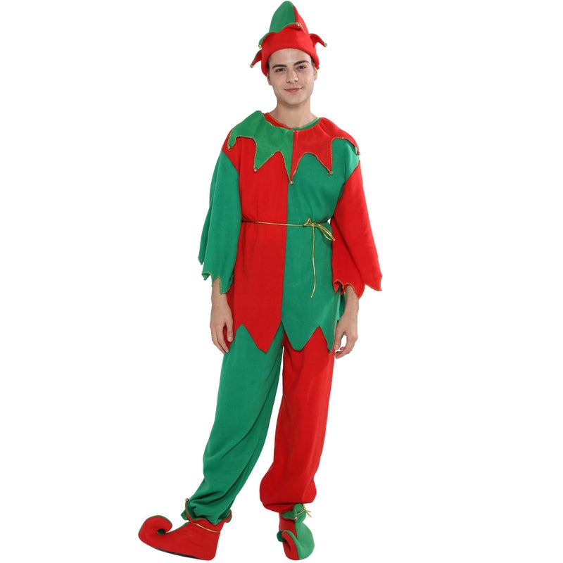 EraSpooky Christmas Elf Adult Costume Unisex Whole Set - Image 3